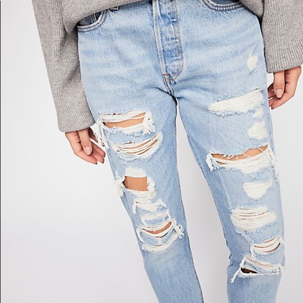 Levi’s 501 Skinny Jeans - Thrashed